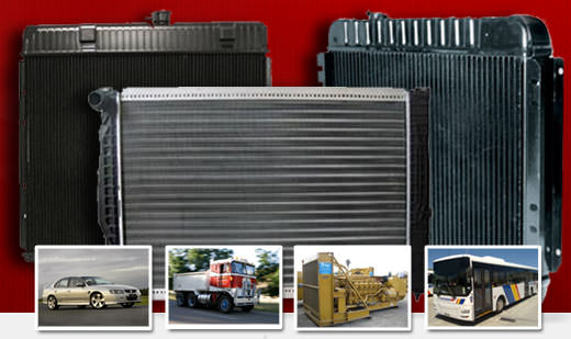 Radiators for all cars, trucks, buses and machinery.